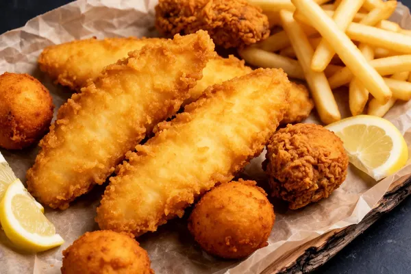 HOOK FISH AND CHICKEN