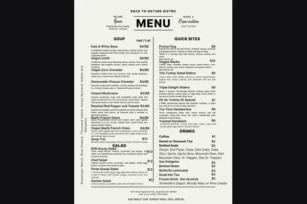 Back to Nature Bistro