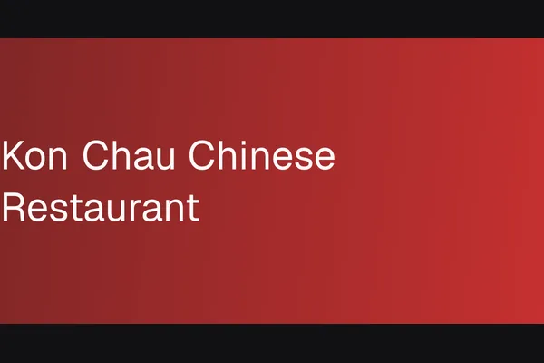 Kon Chau Chinese Restaurant