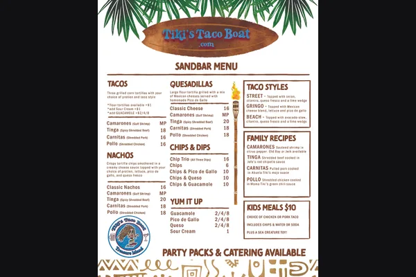 Tiki's Taco Boat