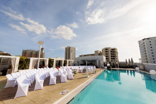 Perspective Rooftop Pool Bar