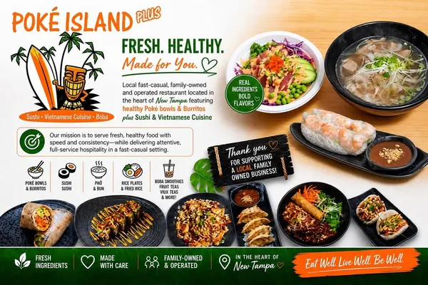 Poke Island Plus Vietnamese Cuisine, Sushi & Boba