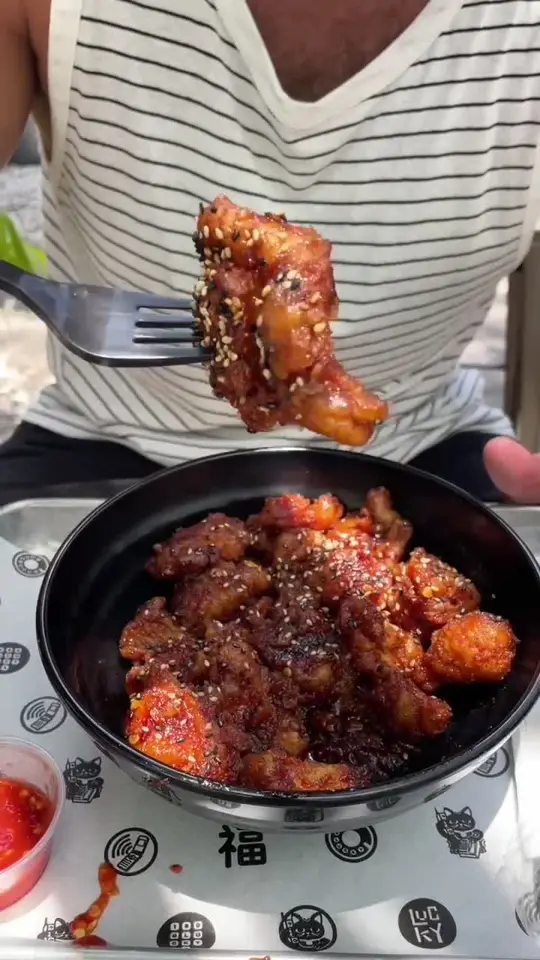  in Florida showing sushi, spicy food, fried chicken, video by devourpower on TikTok