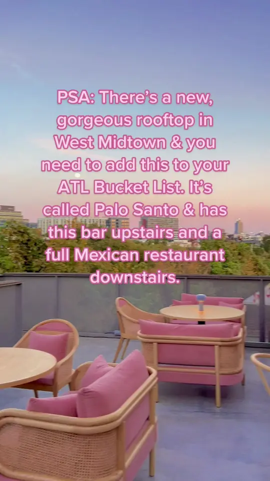 1231 Rooftop Bar in Atlanta showing rooftop, food, drinks, palo santo, video by atlbucketlist on TikTok