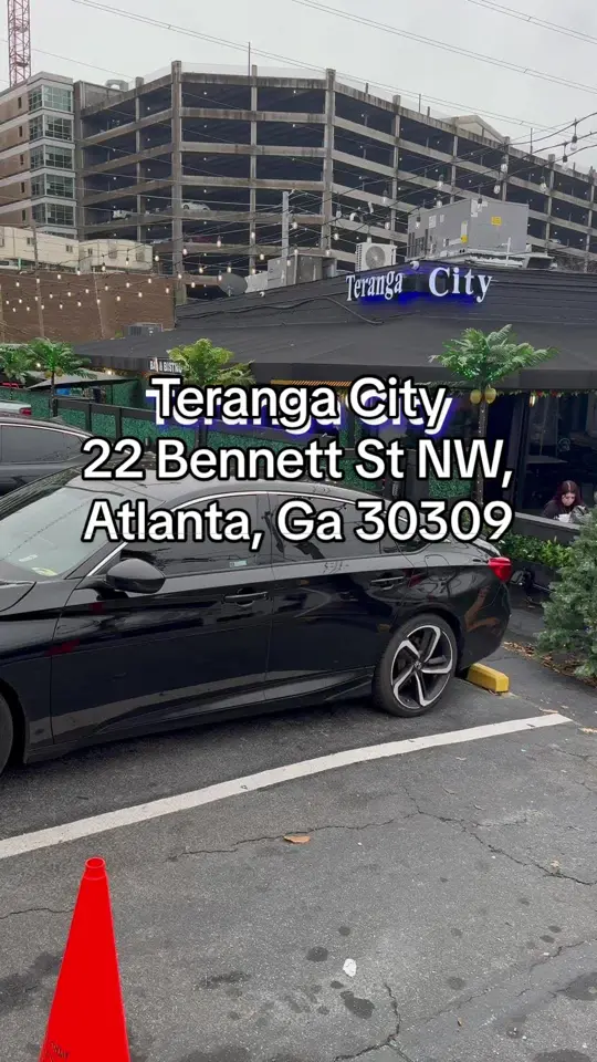 1231 Rooftop Bar in Atlanta showing visit, happy hour, video by marquaythegoat on TikTok