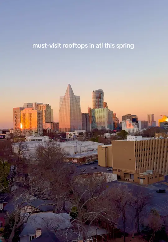 1231 Rooftop Bar in Atlanta showing rooftop bar, atmosphere, visit, video by atlbucketlist on TikTok