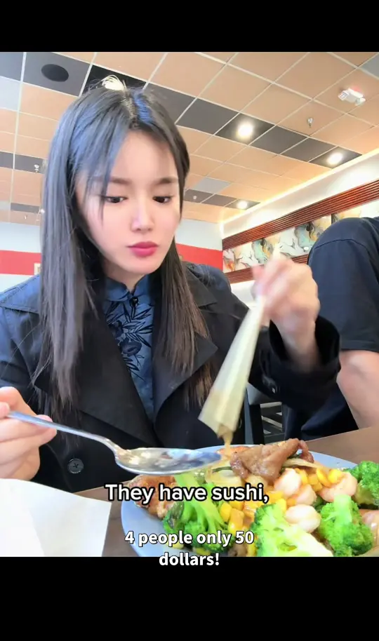 149 BUFFET in Commerce showing review, visit, sushi, hibachi, seafood, hot dishes, fresh fruit, desserts, video by brianazuoo on TikTok
