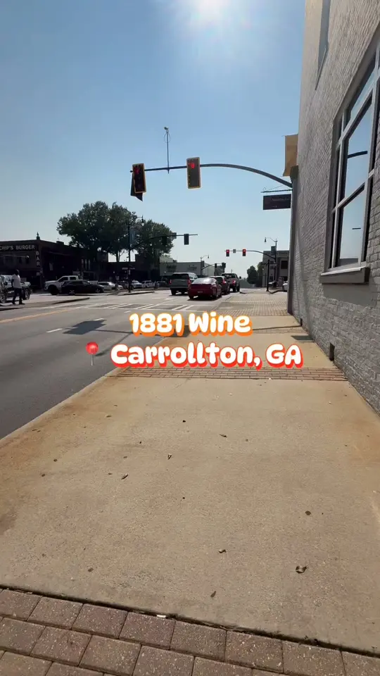 1881 WINE in Carrollton showing restaurant visit, wine, food, video by Lauren Goes Local on Facebook