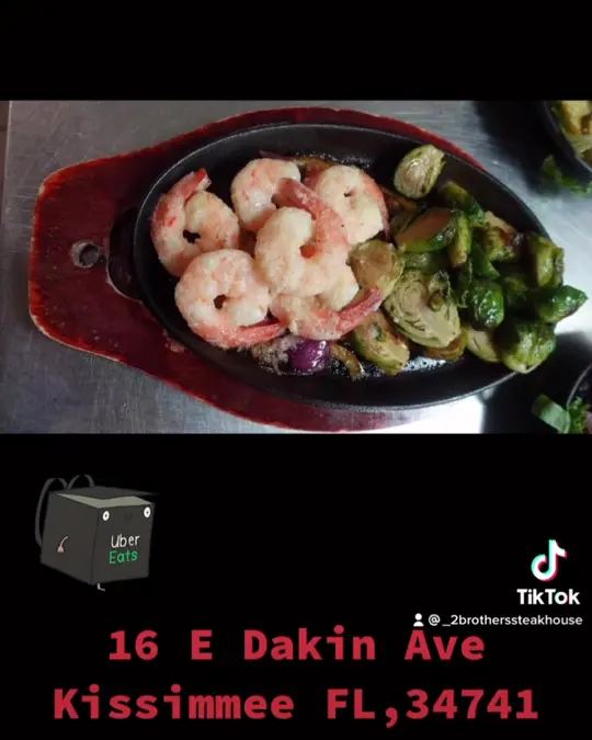 2 Brother’s Steakhouse in Kissimmee showing food, platos deliciosos, drinks, sangrias de la casa, video by 2 Brothers Steak House on Facebook