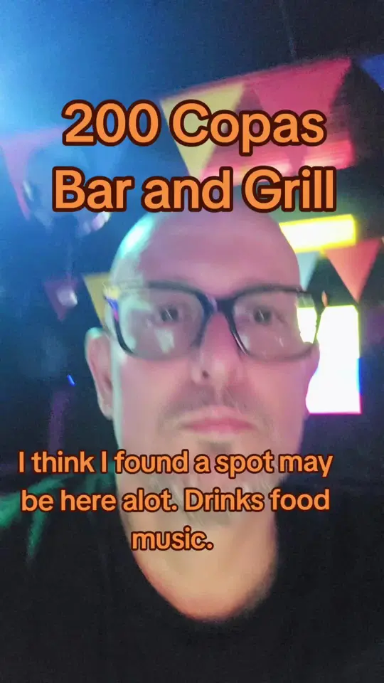 200 Copas Bar & Grill in Riverview showing review, visit, atmosphere, drinks, live music, video by tgtampa on TikTok