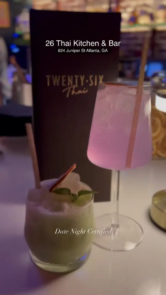 26 Thai Kitchen & Bar (Midtown) in Atlanta showing food, 26 thai platter, sweet thai chili wings, roti, crispy spring rolls, chicken satay, 5 hour braised short rib, video by atlantafoodguy on TikTok
