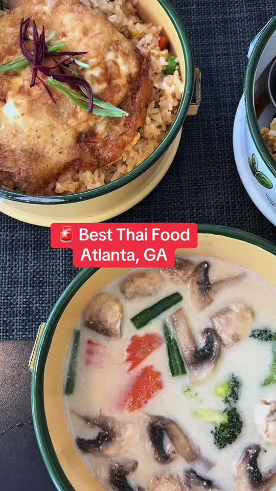 26 Thai Kitchen & Bar (Midtown) in Atlanta showing review, visit, video by _spottedinatl on TikTok