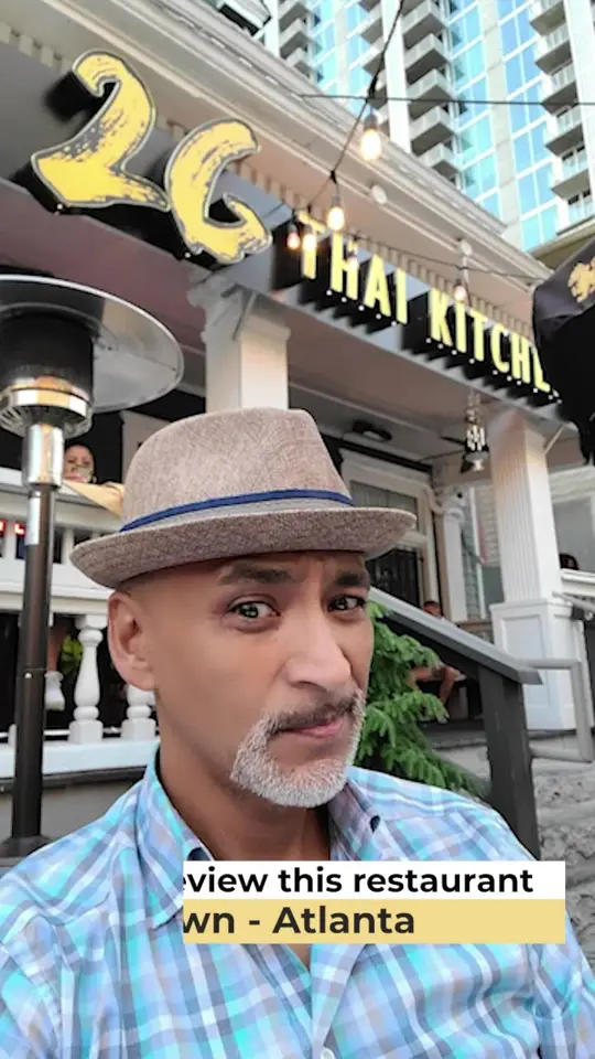 26 Thai Kitchen & Bar (Midtown) in Atlanta showing review, visit, outdoor patio, indoor dining room, bar, wine, beverages, video by Love,Passion, and Food on Facebook