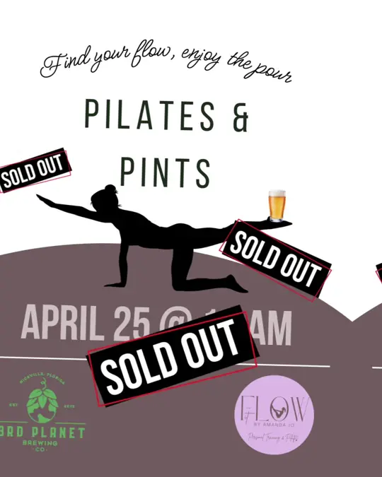 3rd Planet Brewing - The Mothership in Niceville showing event, pilates class, video by fitflowbyamandajo on TikTok
