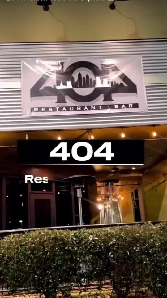 404 Restaurant & Bar in Atlanta showing review, restaurant visit, video by cookinwiththalia on TikTok