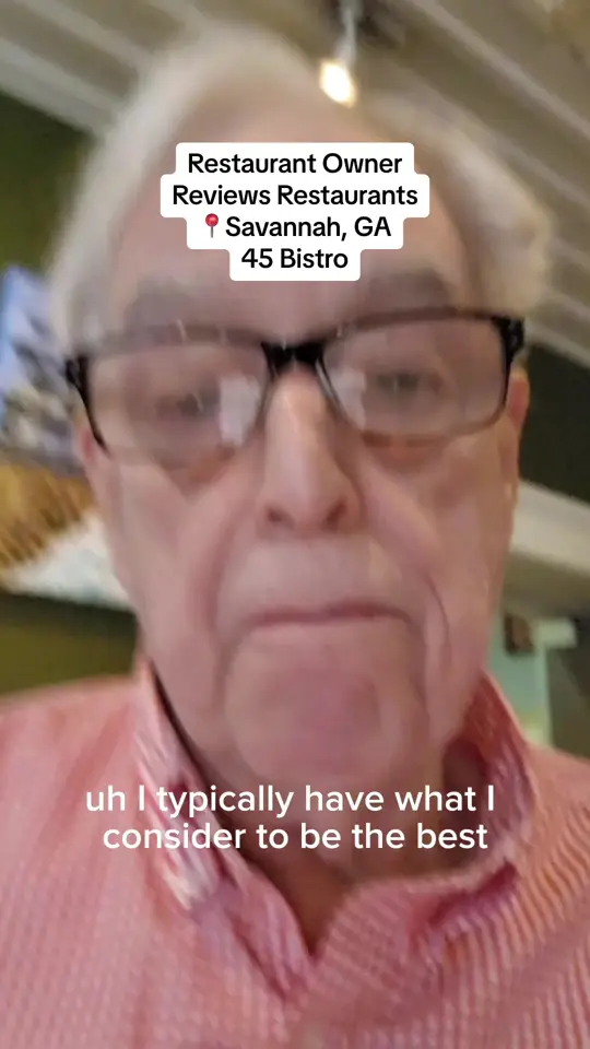 45 Bistro in Savannah showing restaurant review, video by successbyparnell on TikTok