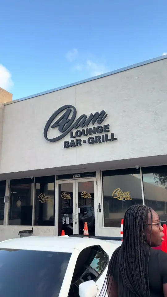 4AM LOUNGE BAR AND GRILL INC in Lauderhill showing visit, happy hour, sliders, spinach crab dip, salmon bites, dj, video by shamekap_ on TikTok