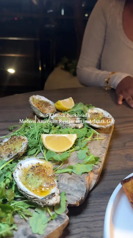 5Church Buckhead in Atlanta showing dining experience, food, drinks, atmosphere, video by goodvibeswithjt on TikTok