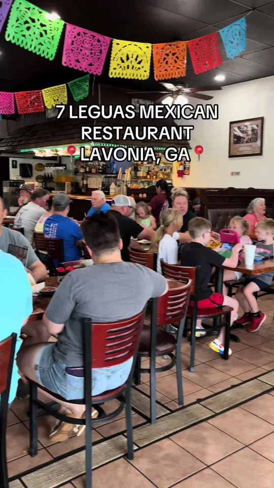 7 Leguas Mexican Restaurant in Lavonia showing dine in, take out, video by 7leguasmexlavonia on TikTok
