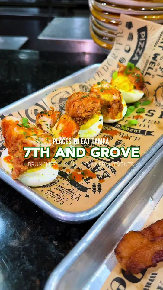 7th + Grove in Tampa showing brunch, soulfood, buffet, drinks, food, vibes, video by iammiaalexis on TikTok