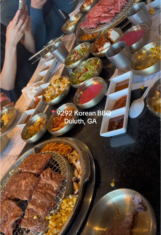 9292 Korean BBQ in Duluth showing korean bbq, restaurant visit, video by gratefullifediary on TikTok