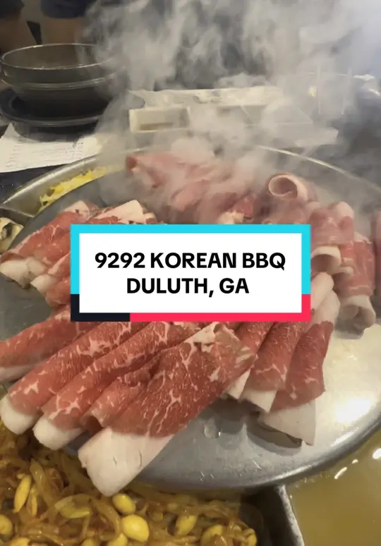 9292 Korean BBQ in Duluth showing korean bbq, ayce, video by baogop1213 on TikTok