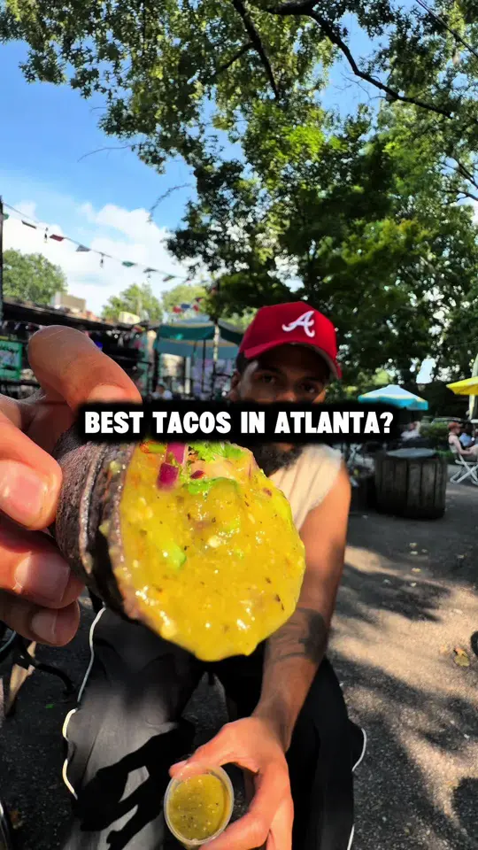 97 Estoria in Atlanta showing tacos, vicetacotruck, food truck visit, atlanta mexican food, video by devstayeatin on TikTok
