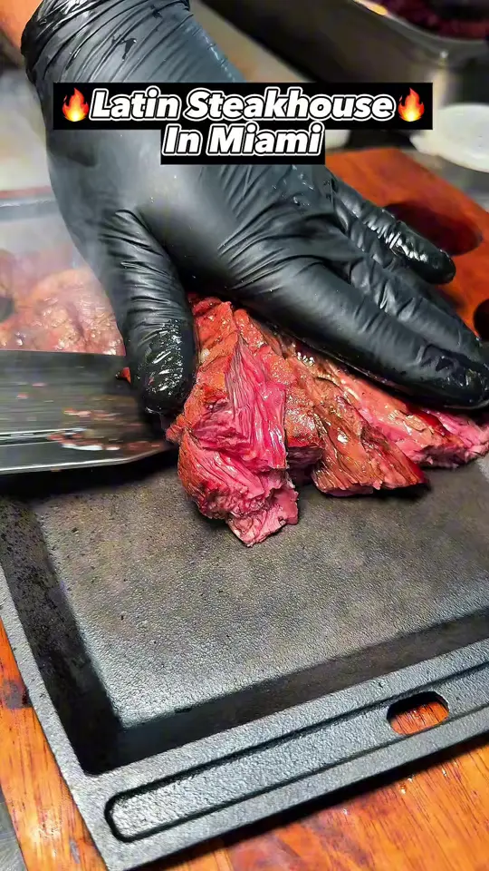 A Fuego Lento Restaurant in Doral showing food, steak, video by mayitakeabite on TikTok