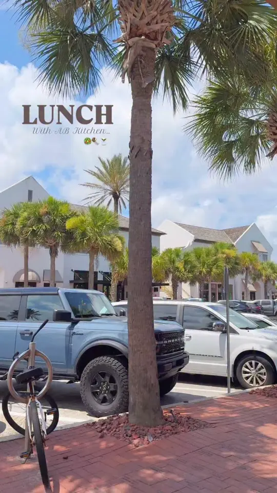 AB Kitchen in Atlantic Beach showing food, chicken caesar wrap, restaurant visit, lunch, video by 904 Happy Hour on Facebook