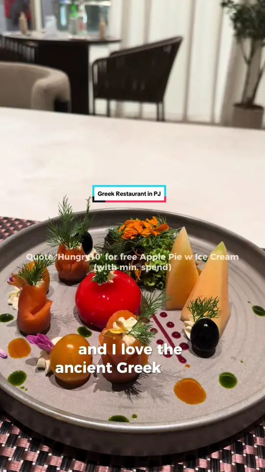 Aegean Greek Restaurant in Miramar Beach showing restaurant, location details, promotion, video by hungry_potatoomy on TikTok