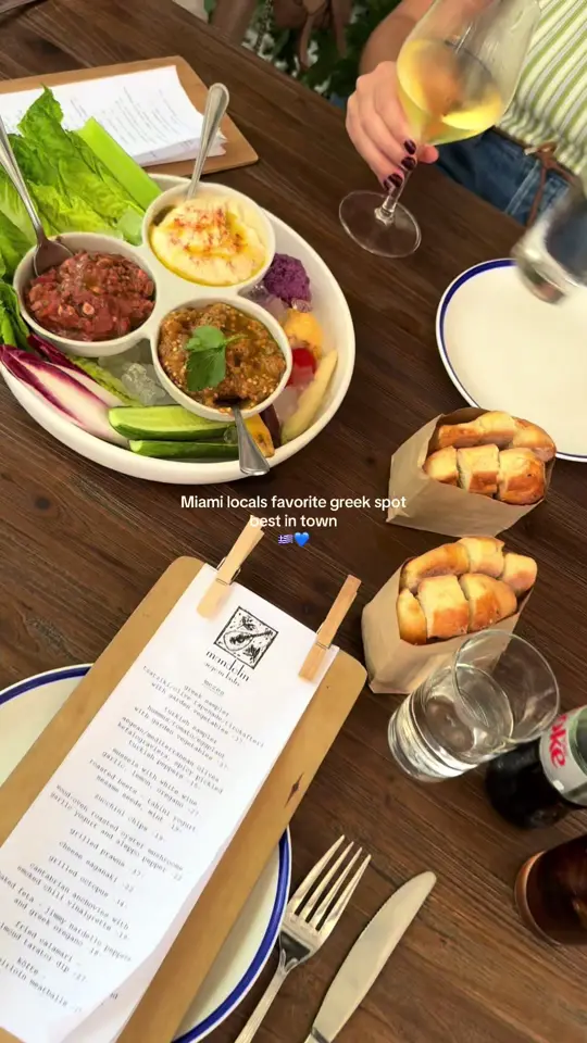 Aegean Restaurant in Shalimar showing greek food, restaurant visit, video by kasandraconk on TikTok