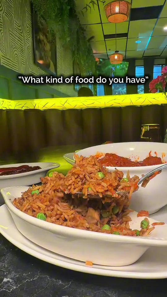 African Soulfood in Marietta showing restaurant visit, african dishes, video by africansoulfoodatl on TikTok