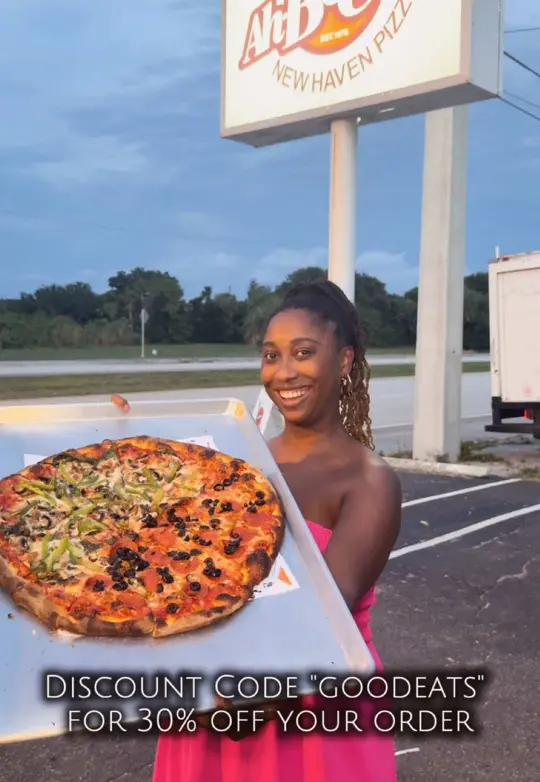 Ah-Beetz New Haven Pizza-North Palm Beach in West Palm Beach showing pizza, new haven-style pizza, wings, calzone, salad, review, video by avyana_brie on TikTok