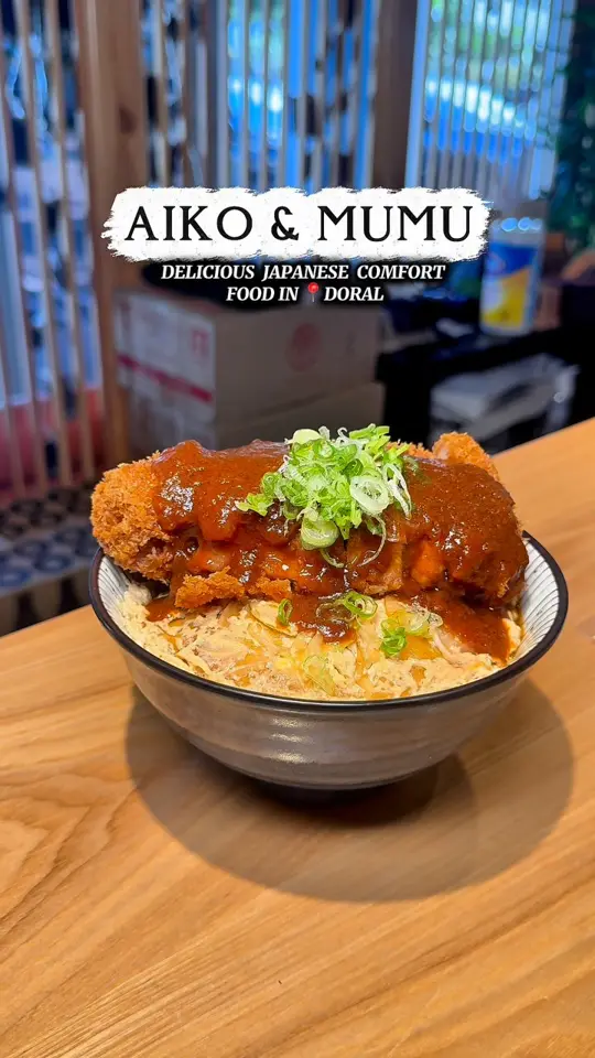 Aiko & Mumu Sushi Bar in Doral showing lunch specials, japanese comfort food, video by Denisse Montero on Facebook