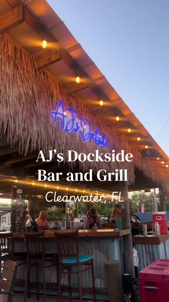 AJ's Dockside Bar and Grill on TikTok, video by sraeayala