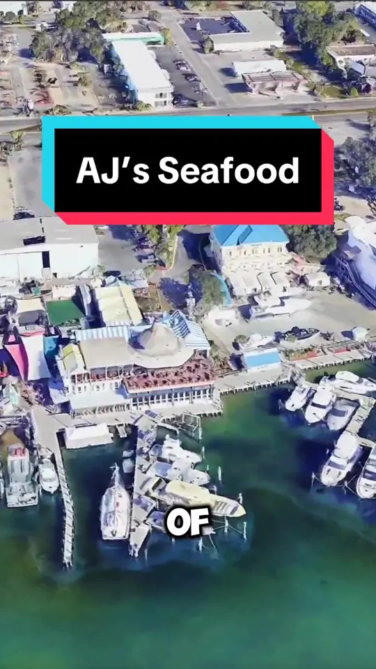 AJ's Seafood & Oyster Bar in Destin showing restaurant, seafood, oyster bar, video by explorewithmedaily on TikTok