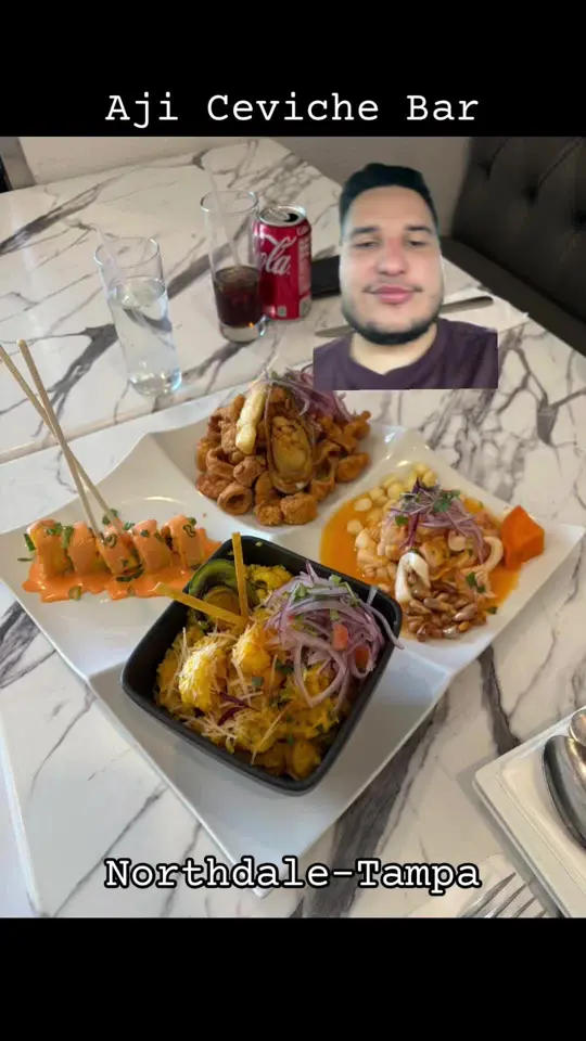 Aji Ceviche Bar St. Petersburg – Peruvian Restaurant in St. Petersburg showing restaurant visit, peruvian food, ceviche tray, sharing meal, video by manulacuadra1 on TikTok