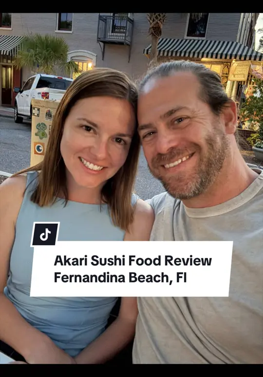 Akari Sushi in Fernandina Beach showing review, visit, video by ryaninjacksonville on TikTok