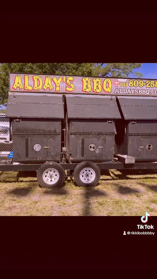 Al day's Weekend BBQ in Bradenton showing catering, bbq, video by Alday's BBQ on Facebook