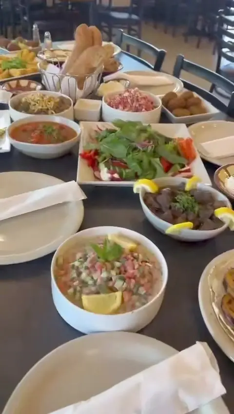 Al-Salam Halal Mediterranean Restaurant in Plantation showing restaurant visit, authentic palestinian breakfast, video by Al Salam Halal Mediterranean Restaurant  on Facebook