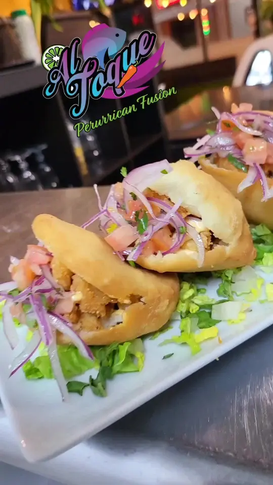 Al Toque Perurrican Fusion in Kissimmee showing restaurant, peruvian cuisine, caribbean fusion, video by altoquefl on TikTok