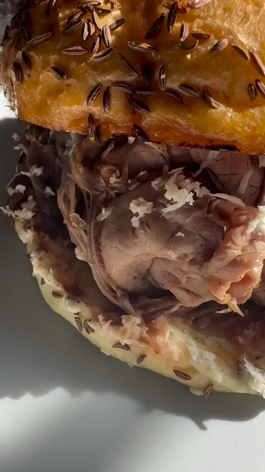 Albany Ale and Oyster in Albany showing food, beef on weck, video by Albany Ale & Oyster on Facebook