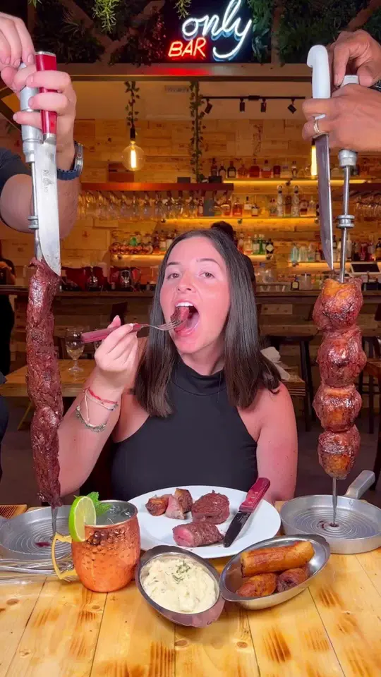 All You Need in Sunny Isles Beach showing steak, all you can eat, video by treatyoselfeverywhere on TikTok