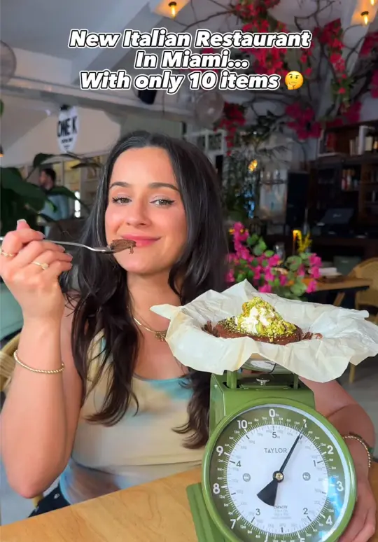 Allegro ma non Troppo in Miami showing restaurant visit, italian food, video by mayitakeabite on TikTok