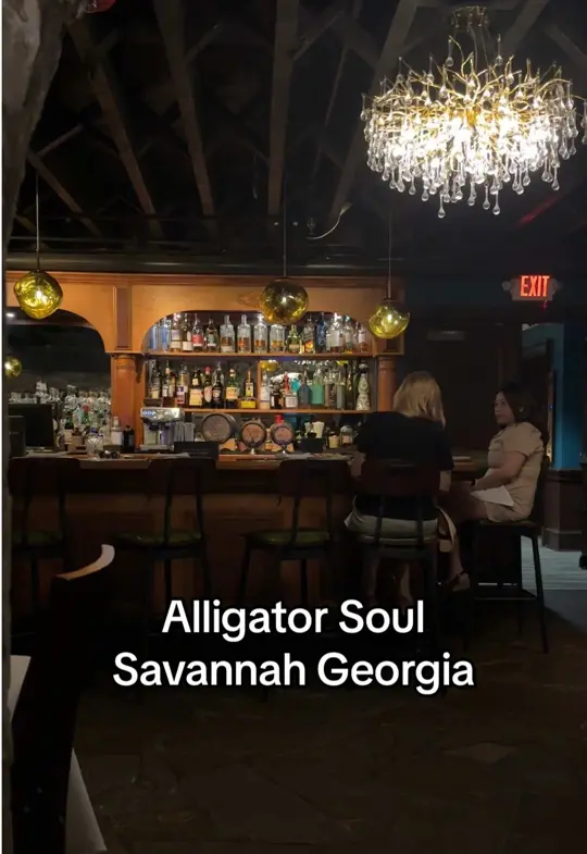 Alligator Soul Restaurant in Savannah showing restaurant, visit, review, video by kerri.hook on TikTok