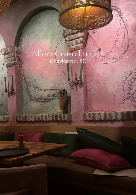 Allora Pizza and Pasta in Palm Beach Gardens showing dinner, handmade pasta, coastal-inspired flavors, video by angiecrincon on TikTok