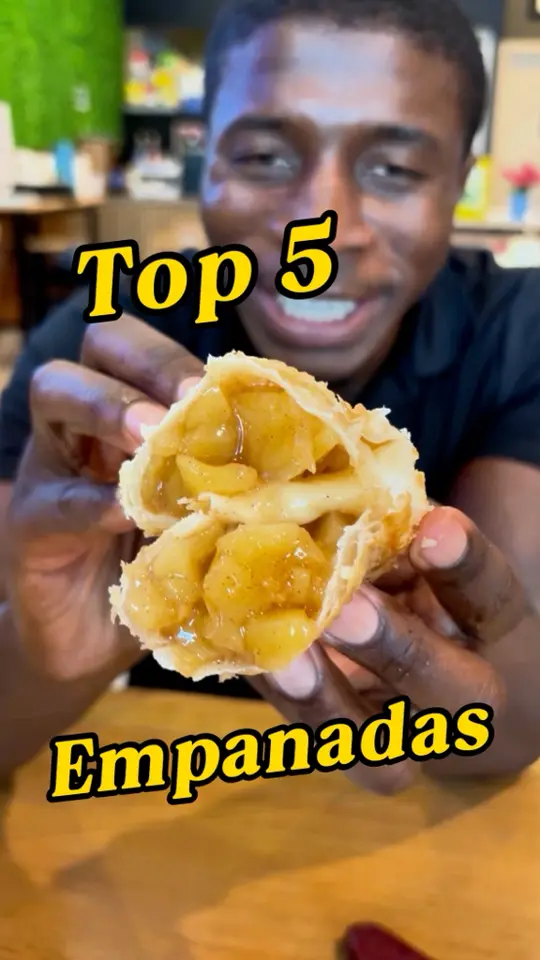  in Florida showing food, empanadas, corn empanada, ossobuco & chorizo empanada, video by Kwame B on Facebook