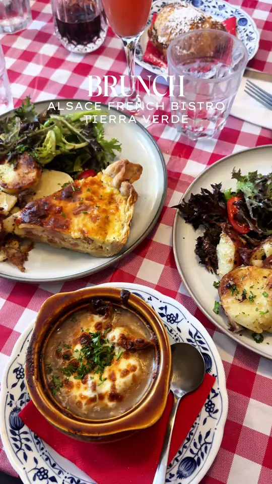 Alsace French Bistro St Petersburg in Florida showing review, visit, brunch, video by denalovesfood on TikTok