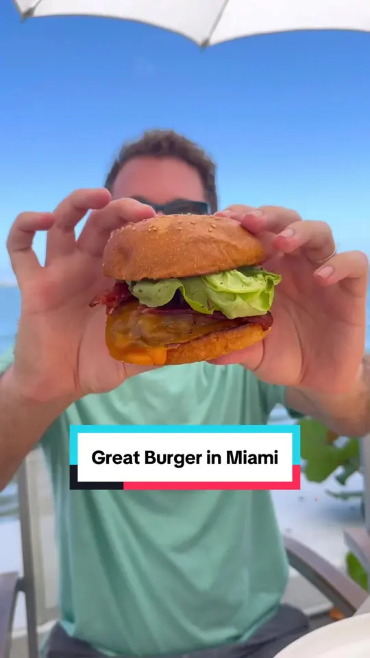 Amara at Paraiso in Miami showing ocean views, burgers, wildlife spotting, video by theshayspence on TikTok