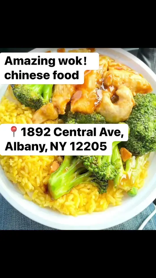 Amazing Wok in Albany showing food, video by Amazing Wok on Facebook